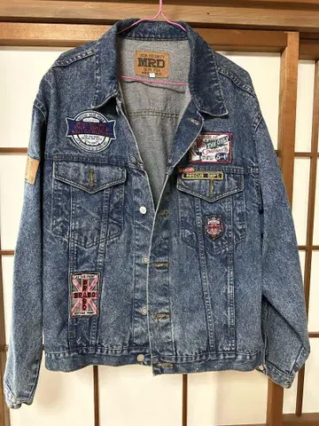 MRD 패치 데님 자켓 L 사이즈
