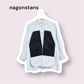 nagonstans 나곤스탠스 바이컬러 포켓 셔츠 M 새상품급