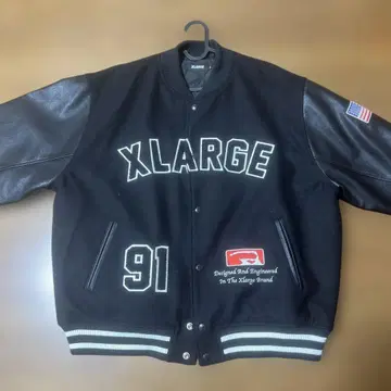 XLARGE 바시티 자켓 블랙 XL