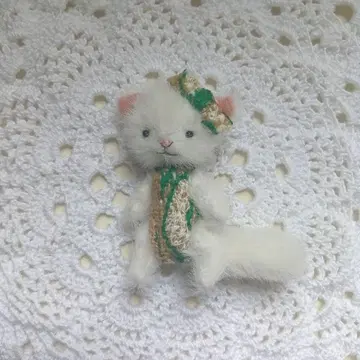 미니어처 봉제 인형 인형 고양이 핸드메이드 작가