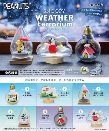 스누피 WEATHER 테라리움 컴플리트 세트