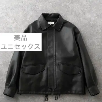 MONO-MART 유니섹스 가죽 블루종 M 사이즈