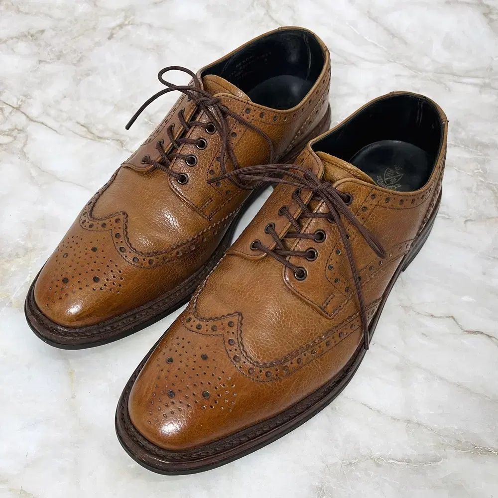 270, 8] Herring Shoes Kendall Brown Men's Leather Shoes #헤링슈8