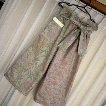 오시마 명주 리메이크 팬츠 기모노 넉넉하고 편안한 와이드 팬츠 L~LL
