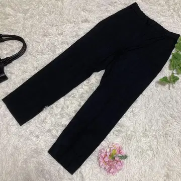 새상품급 레 저널 스탠다드 썸머 슬랙스 블랙 린넨 36 S