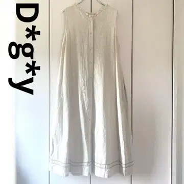 D*g*y 내추럴 롱 원피스 롱 베스트 겉옷 린넨 혼방 dgy