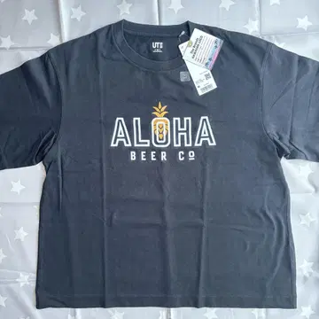 하와이 Aloha Beer Co. 로고 티셔츠 M 블랙 여성용