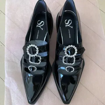 SY 블랙 로퍼 비쥬 포함 24cm 새상품