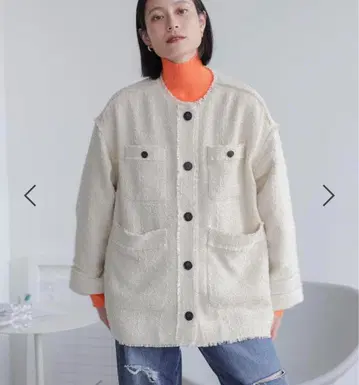 LOWRYSFARM 트위드 자켓