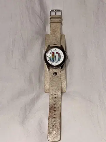 정품 FOSSIL y2k 가죽 손목시계 아날로그 디지털