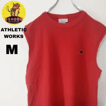 usa 구제 의류 ATHLETIC WORKS 슬리브리스 M 레드