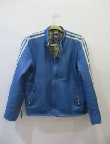 Schott 클래식 레이서 파랑 M 사이즈
