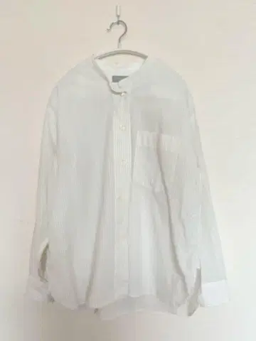 마가렛호웰 SIMPLE STRIPE COTTON 칼라리스 셔츠