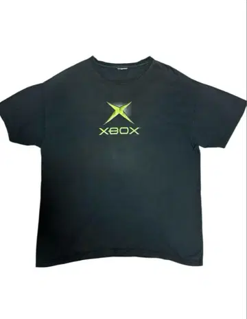 00s Xbox 빈티지 2005 기업 로고 티 엑스박스