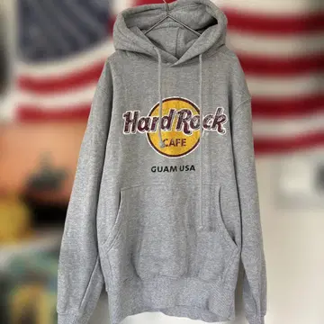 Hard Rock Cafe 그레이 후드티 GUAM USA