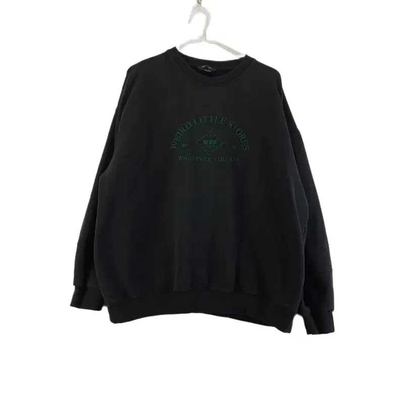 G8783 WVPROJECT Men's M Black Lettering Sweatshirt
