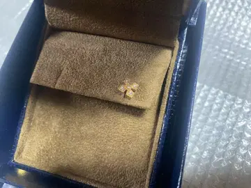 한쪽 새상품 로리 로드킨 다이아 골드 크로스 모티브 귀걸이