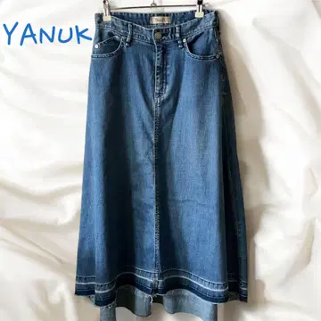 YANUK (야누크) 플레어 데님 스커트 XS
