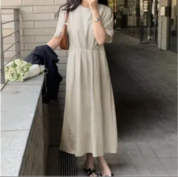 "새상품급" 로렌 하이 린넨 원피스