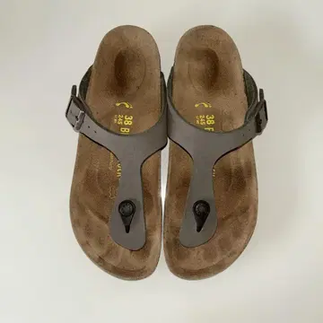 BIRKENSTOCK 그레이 플립플랍 38