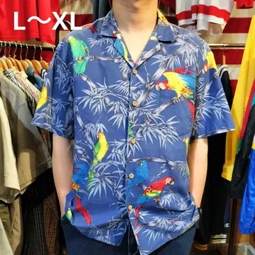 L-XL 상당 새상품급 하와이 반팔 알로하 셔츠 미국 구제 의류 빈티지