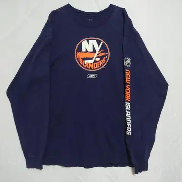 NHL 리복 뉴욕 아일랜더스 롱 T 컷 티셔츠