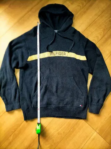 HILFIGER 후드 부착 스웨터 네이비 M 사이즈