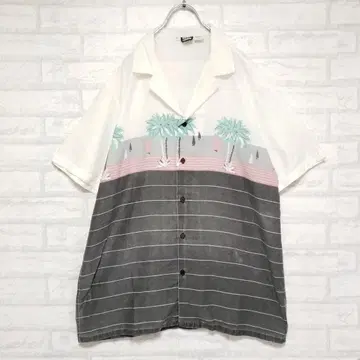 USA 빈티지 Boston Harbour 80s 오픈 셔츠 레이온