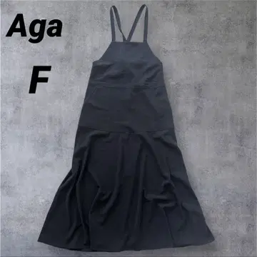 AGA 아가 야마다야 계열 백 리본 점퍼 스커트 블랙 F