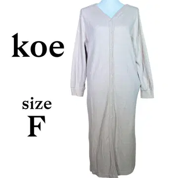 A212 koe [F] 리브 니트 롱 원피스 롱 오버 사이즈