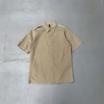 90s Silas EC 제 초기 반팔 워크 셔츠 밀리터리 셔츠 카키