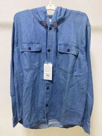RODEO CROWNS 후드 부착 데님 셔츠