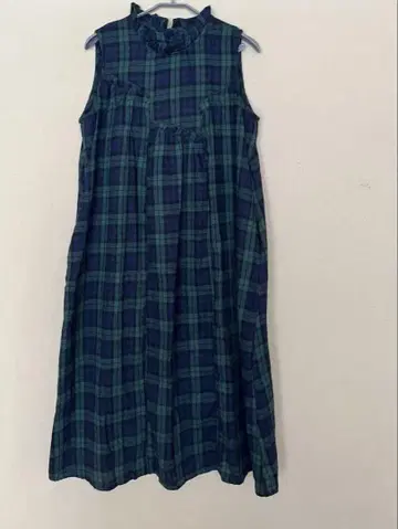 SHEIN 슬리브리스 체크 무늬 원피스 2XL