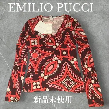 EMILIO PUCCI 기하학 패턴 긴팔 상의 미사용 새상품