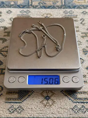 플라티나 2면 싱글 키헤이 목걸이 60cm 15g