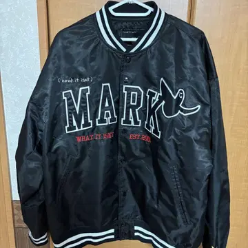 '새상품급' MARK GONZALES 스타디움 자켓 블랙
