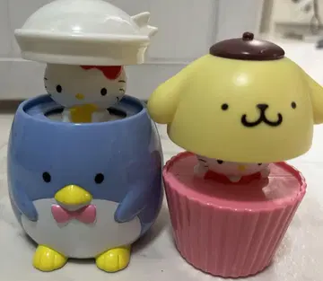 산리오 헬로키티 턱시도 샘 폼폼푸딩 숨바꼭질 피규어