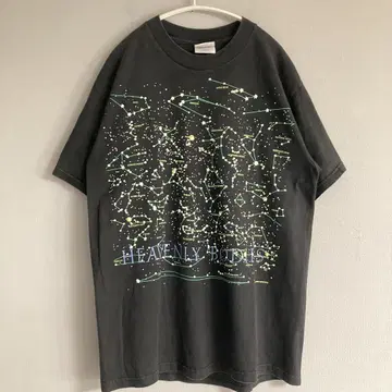 90~00s Hanes comfort 양면 발광 프린트 별자리 그래픽 M