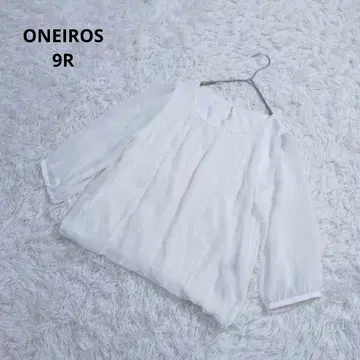 ONEIROS 블라우스 컷소 깔끔한 오피스 화이트 9R