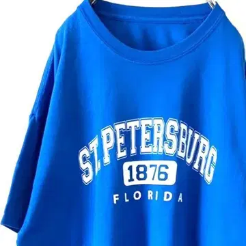 ST.PETERSBURG 플로리다 티셔츠 블루 파랑 구제 의류