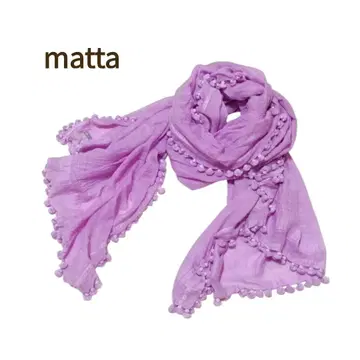 Matta 마타 폼폼 스톨 실크 코튼 차양 냉방병 예방 여행