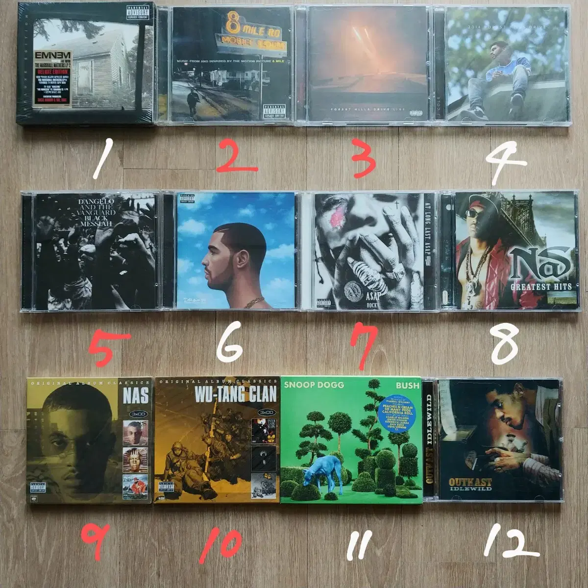 해외 음반 CD 100장 / 힙합 Hiphop 외힙, 흑인음악 알앤비