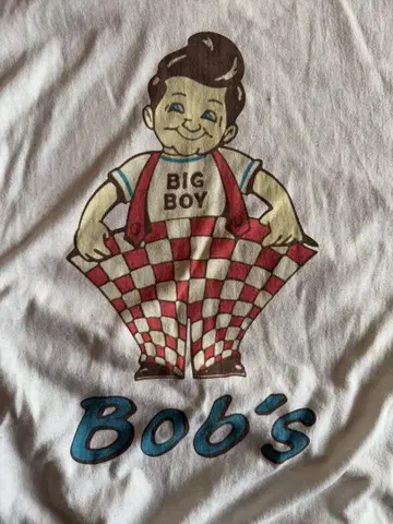 BIGBOY 빅 보이 미국제 USA 빈티지 링거 티셔츠 링거 기업