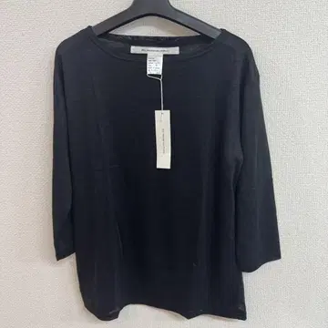 EEL 셔벗 보트넥 티셔츠 M 블랙 일본제