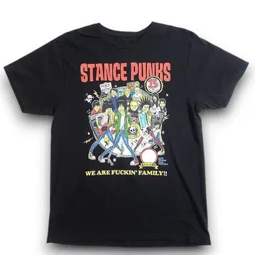 STANCE PUNKS 15주년 티셔츠 블랙 L