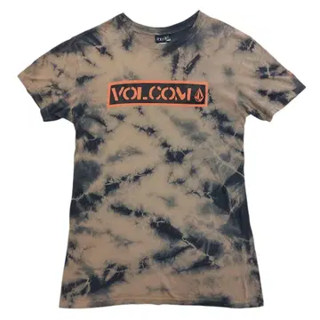 VOLCOM 타이다이 티셔츠 M 사이즈 브라운 미국제