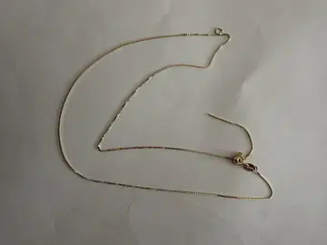 골드 S925 실버 체인 목걸이 약 45cm 조정 가능한 타입