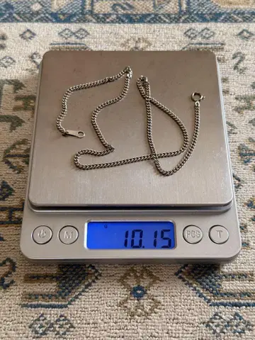플라티나 2면 싱글 키헤이 목걸이 41.5cm 10g