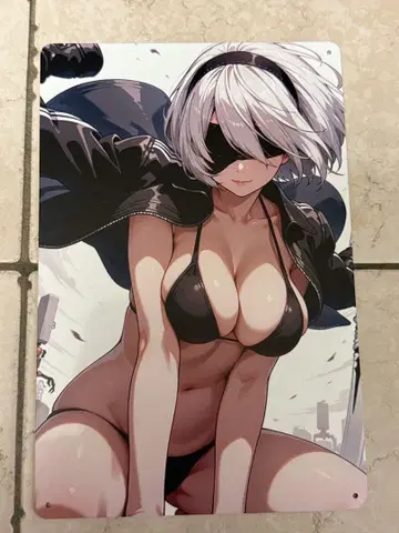 니어 오토마타 2B 브리키 간판