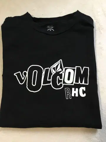 VOLCOM RHC 박스 핏 티셔츠 S 블랙